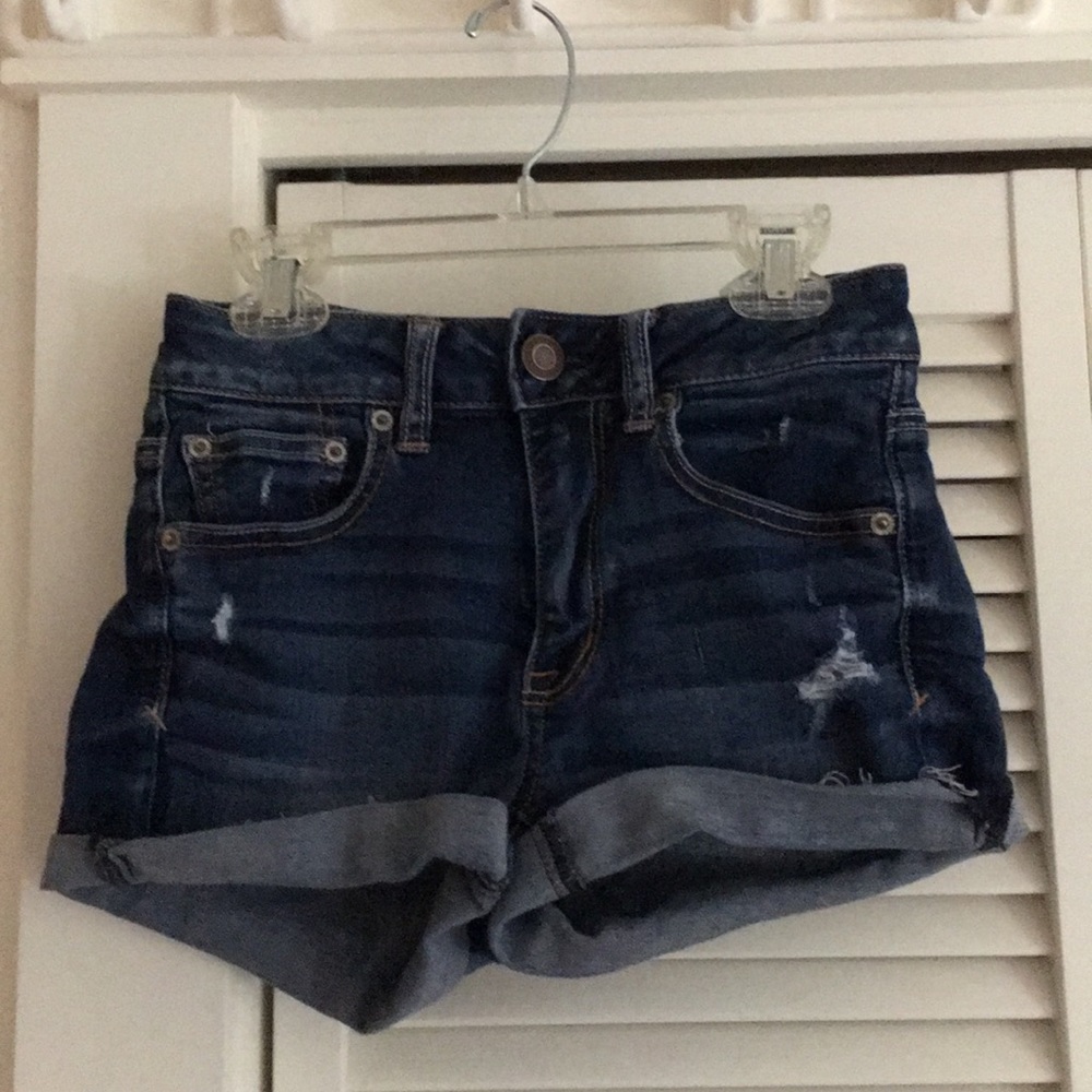 American Eagle Hi-Rise Super Stretch Jean Shorties